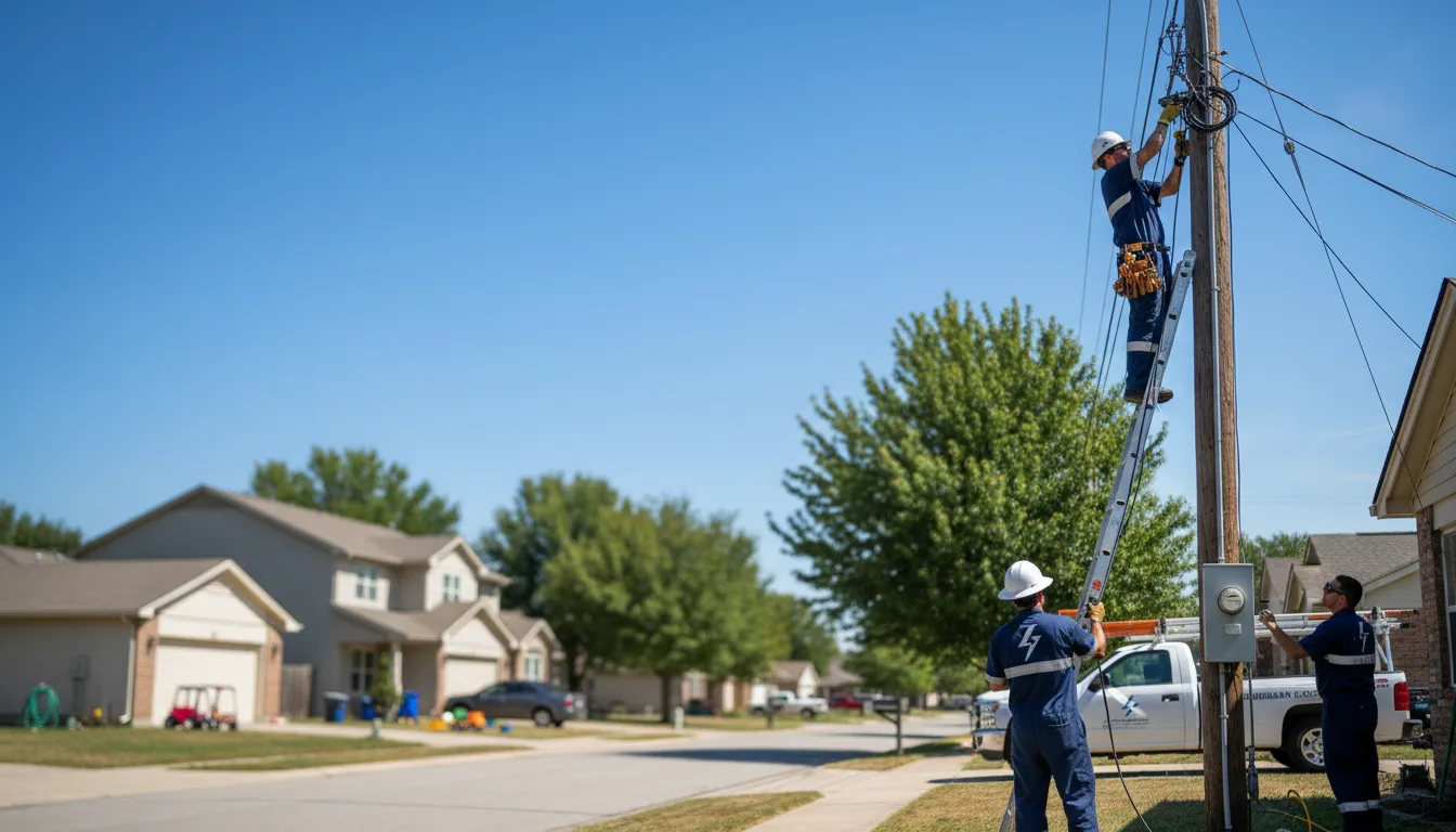 Residential electrician providing installation services in Drake, ND